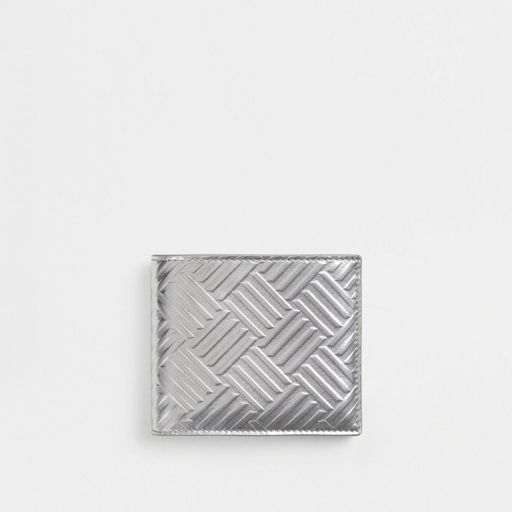 NWT Authentic Bottega Veneta intriciato Embossed Leather Billfold Wallet…